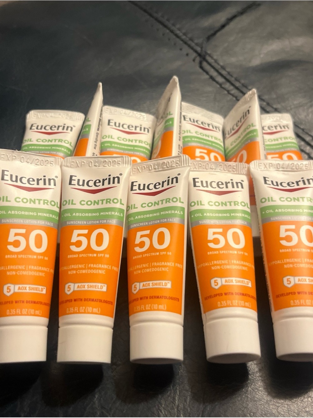 Eucerin Oil Control Face Sunscreen Lotion SPF 50 Travel Sz Lot X 12